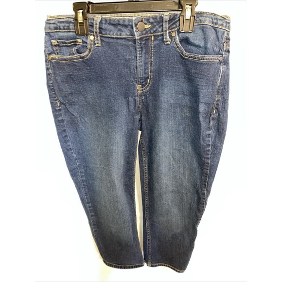 Calvin Klein Women’s Capris Jeans Sz 30x24 Blue Outdoors Comfort Going Out Party - Picture 1 of 12